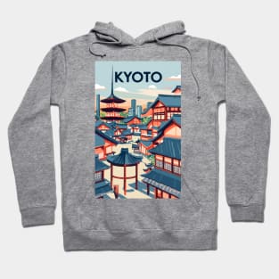 A Vintage Travel Art of Kyoto - Japan Hoodie